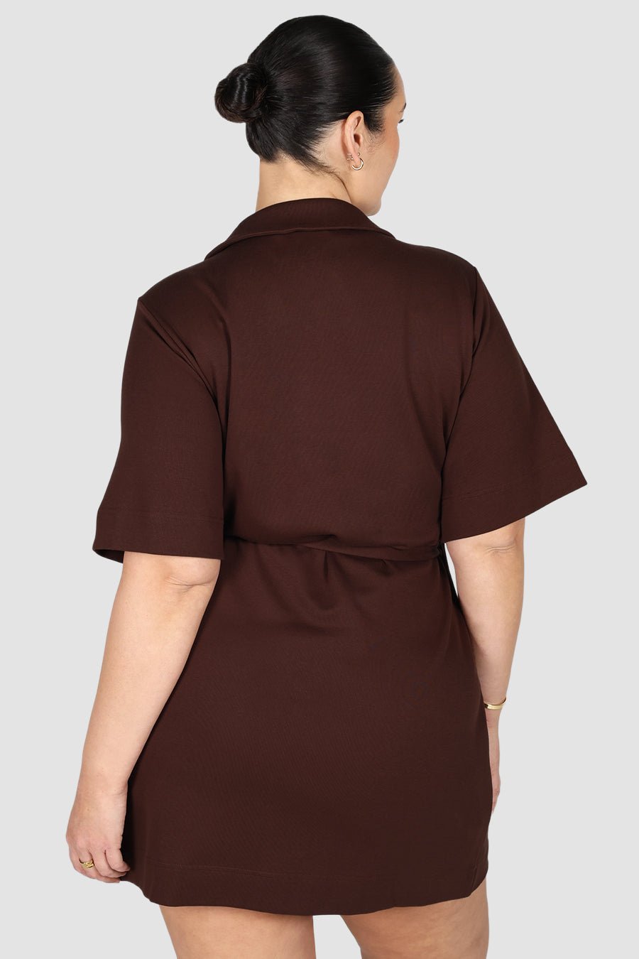 CASA WRAP DRESS ESPRESSO - Fayt The Label