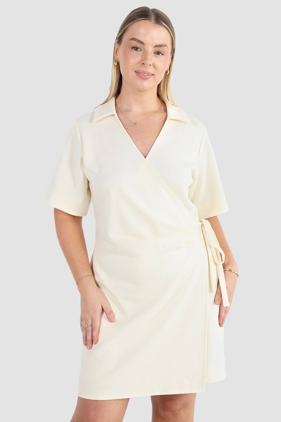CASA WRAP DRESS MILK - Fayt The Label