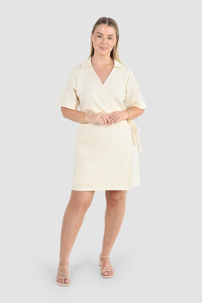 Casa Wrap Dress Milk – Fayt The Label