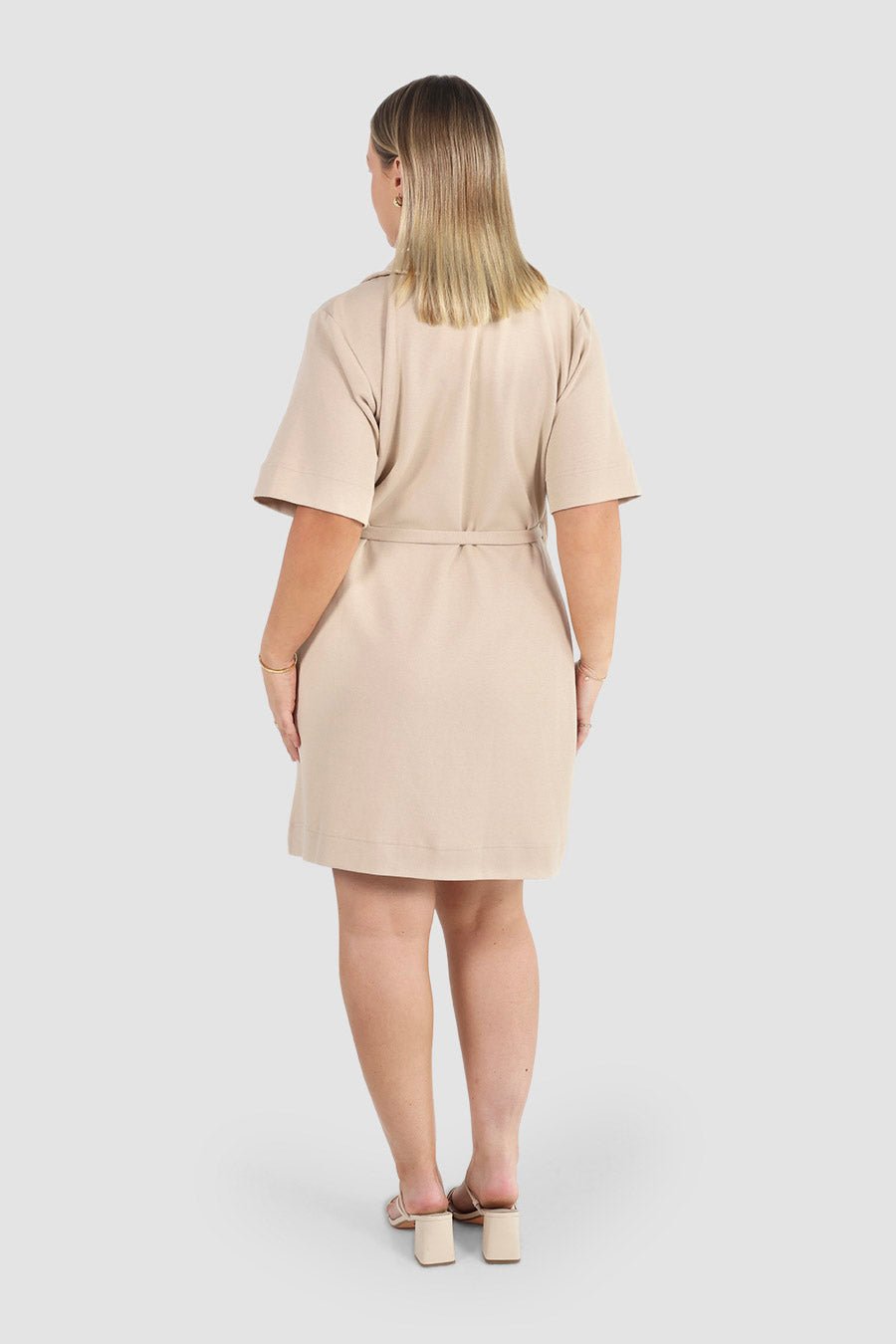 CASA WRAP DRESS NEUTRAL - Fayt The Label