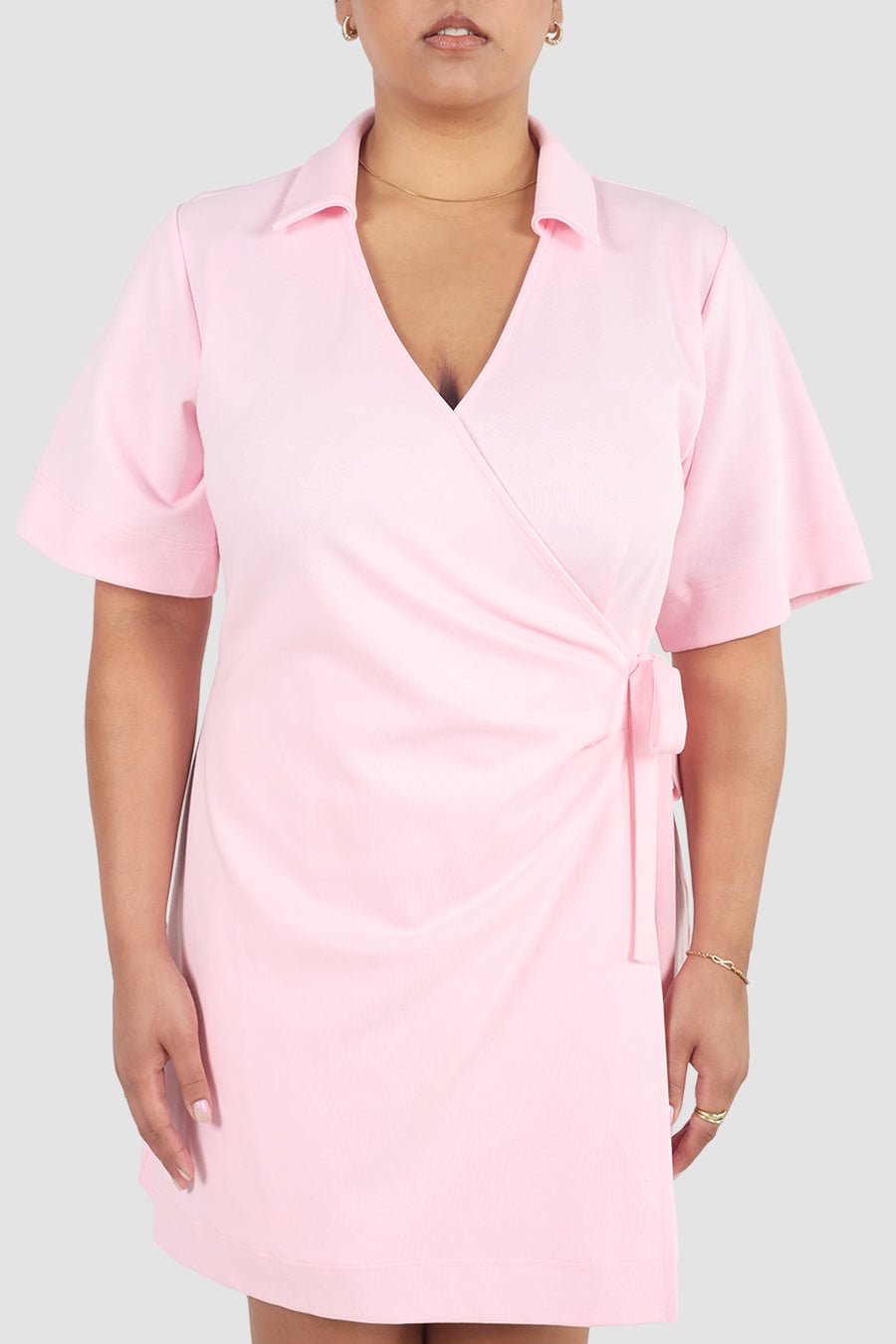 CASA WRAP DRESS PINK - Fayt The Label