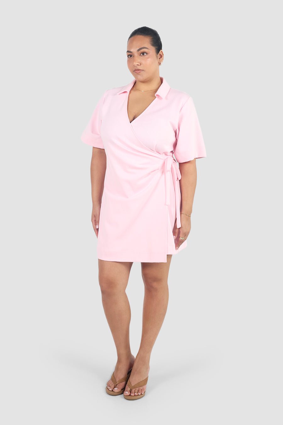 CASA WRAP DRESS PINK - Fayt The Label