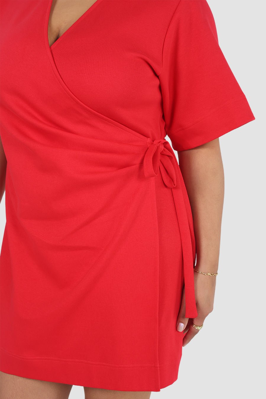 CASA WRAP DRESS RED - Fayt The Label