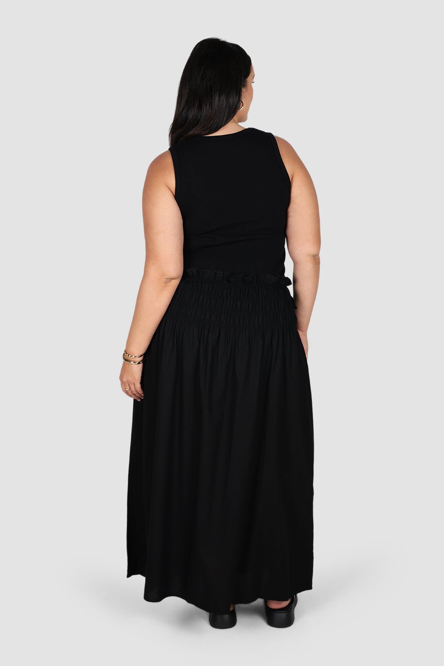 CASSIDY MAXI SKIRT BLACK - Fayt The Label