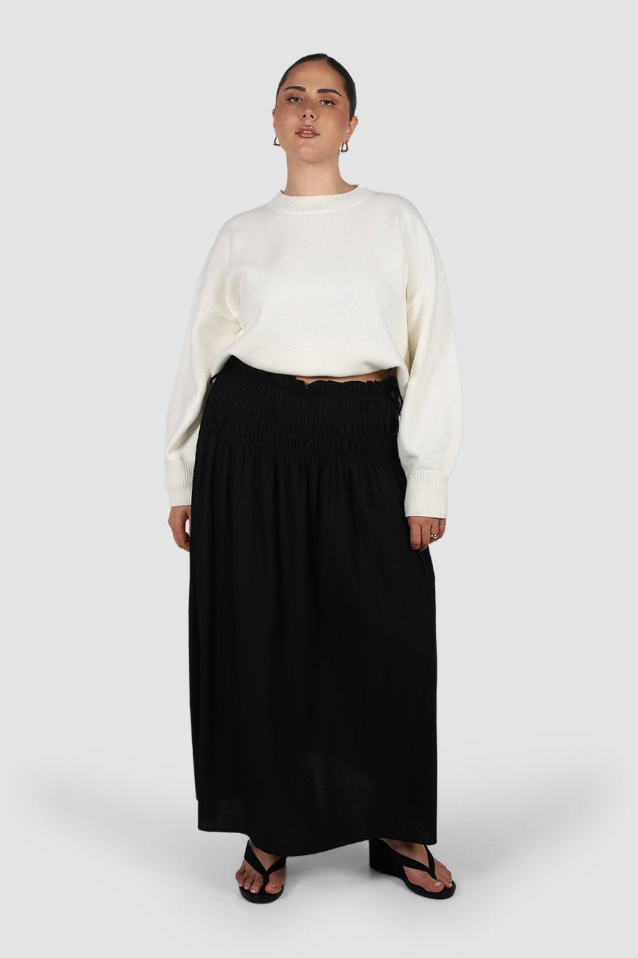 CASSIDY MAXI SKIRT BLACK - Fayt The Label