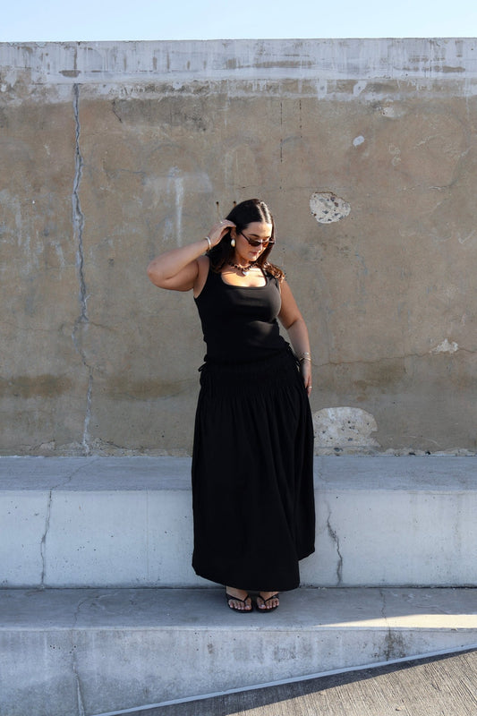 CASSIDY MAXI SKIRT BLACK - Fayt The Label