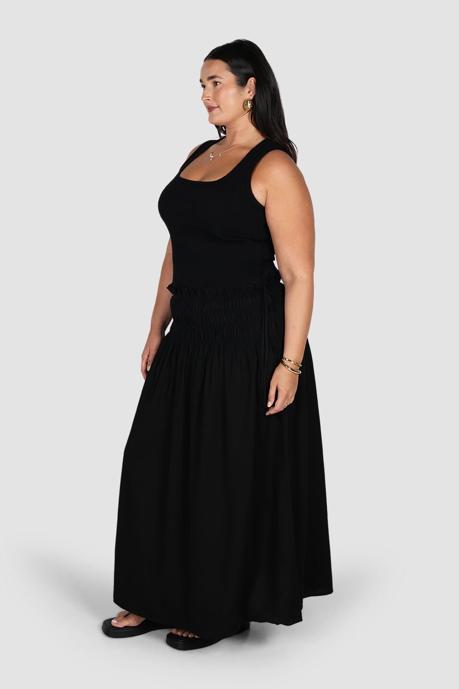CASSIDY MAXI SKIRT BLACK - Fayt The Label