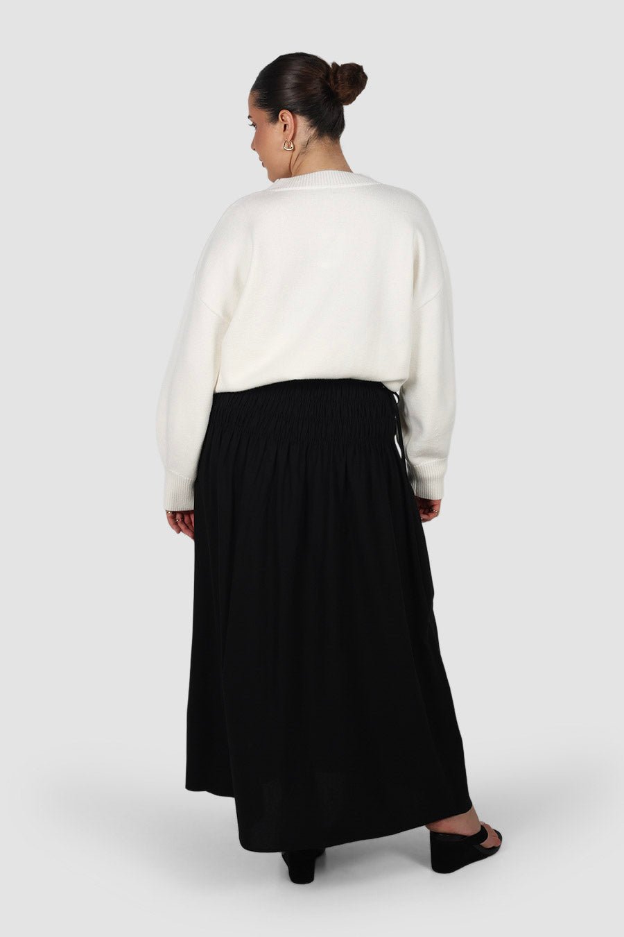 CASSIDY MAXI SKIRT BLACK - Fayt The Label