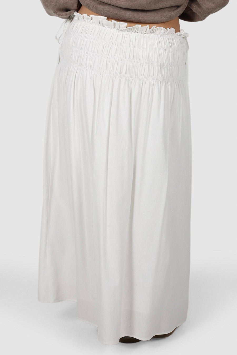 CASSIDY MAXI SKIRT WHITE - Fayt The Label