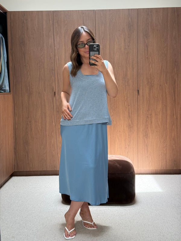 CELENE SKIRT BLUE - Fayt The Label