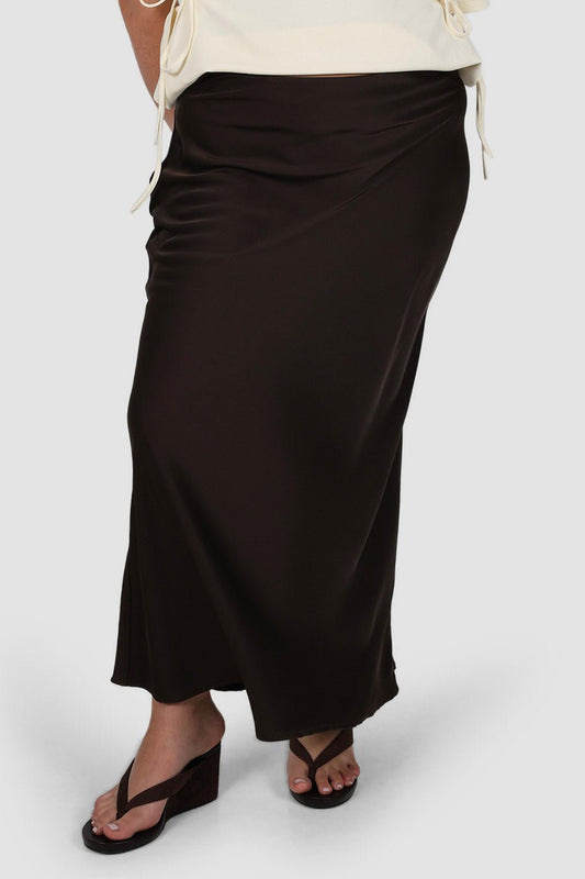 CELENE SKIRT CHOCOLATE - Fayt The Label