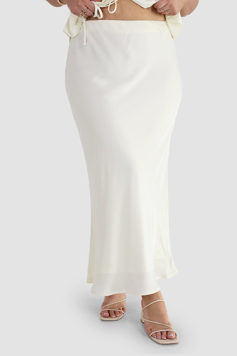 CELENE SKIRT IVORY - Fayt The Label