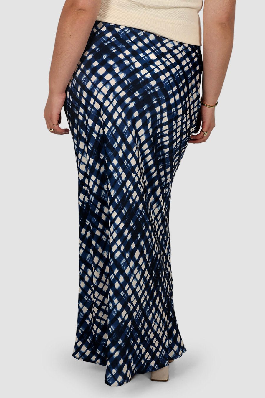 CELENE SKIRT MIDNIGHT LATTICE - Fayt The Label