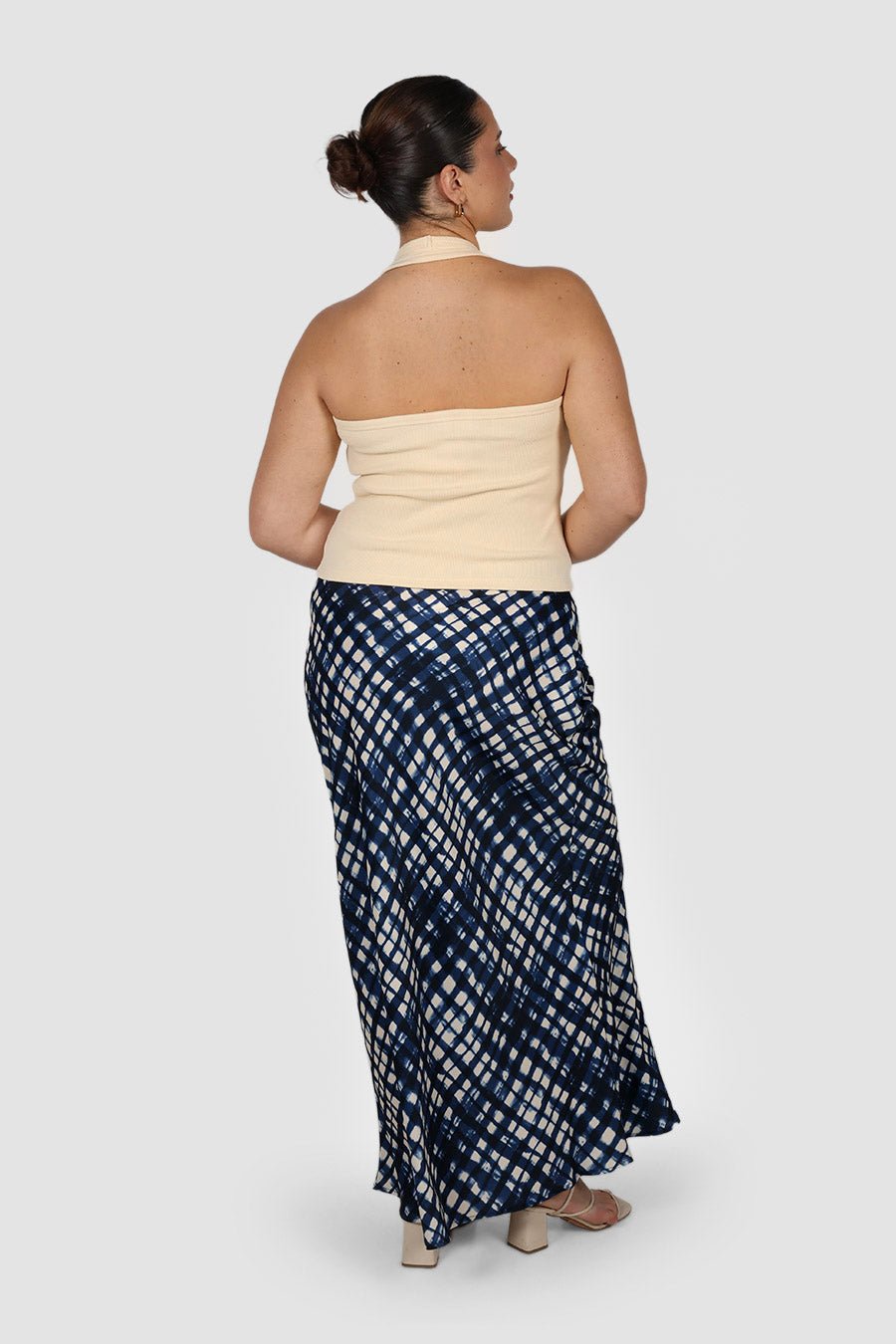 CELENE SKIRT MIDNIGHT LATTICE - Fayt The Label