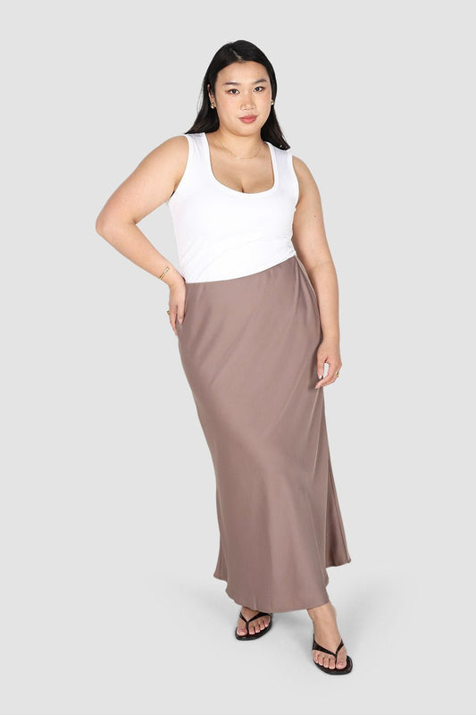 CELENE SKIRT MOCHA - Fayt The Label