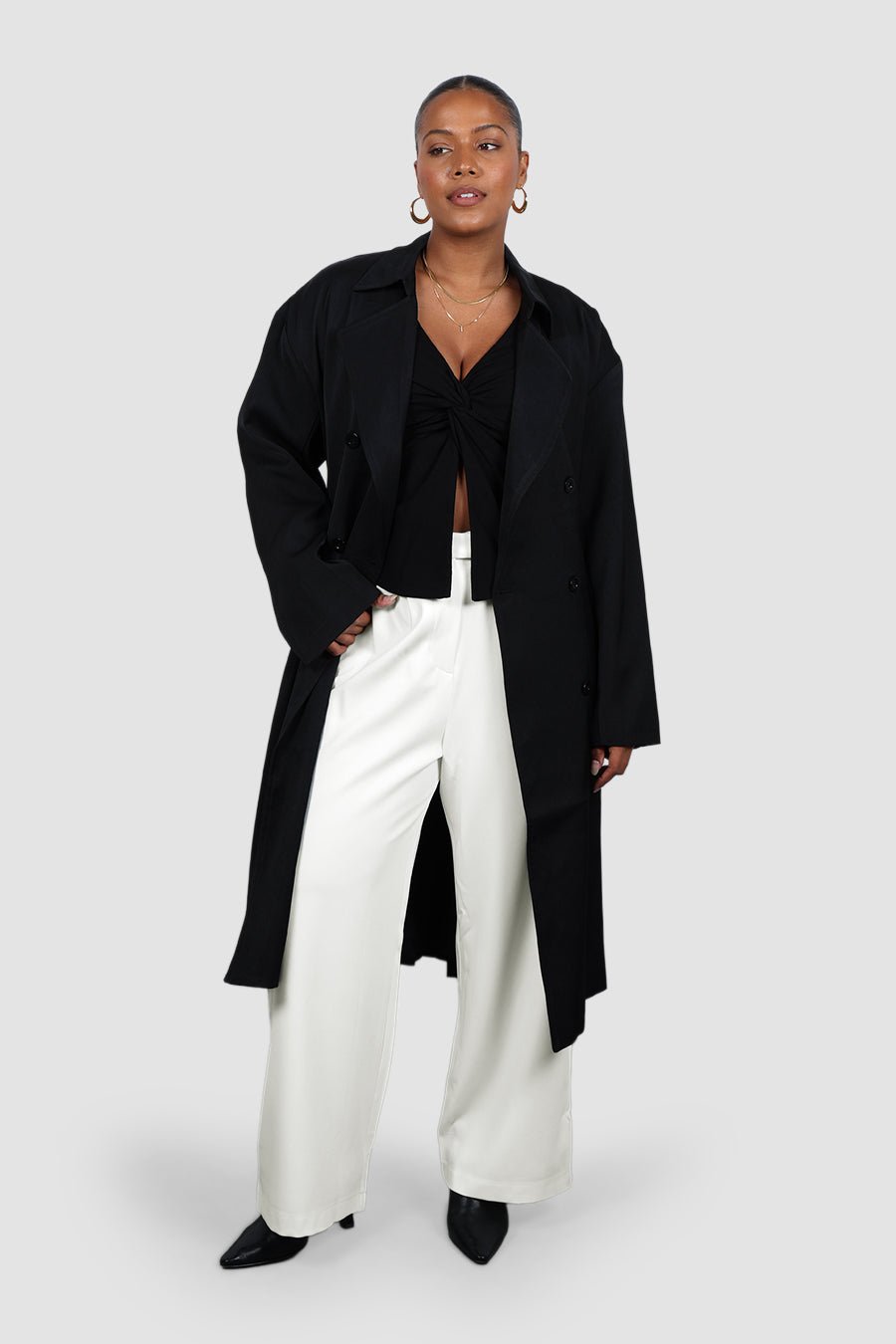 COLT L/S TWIST TOP BLACK - Fayt The Label