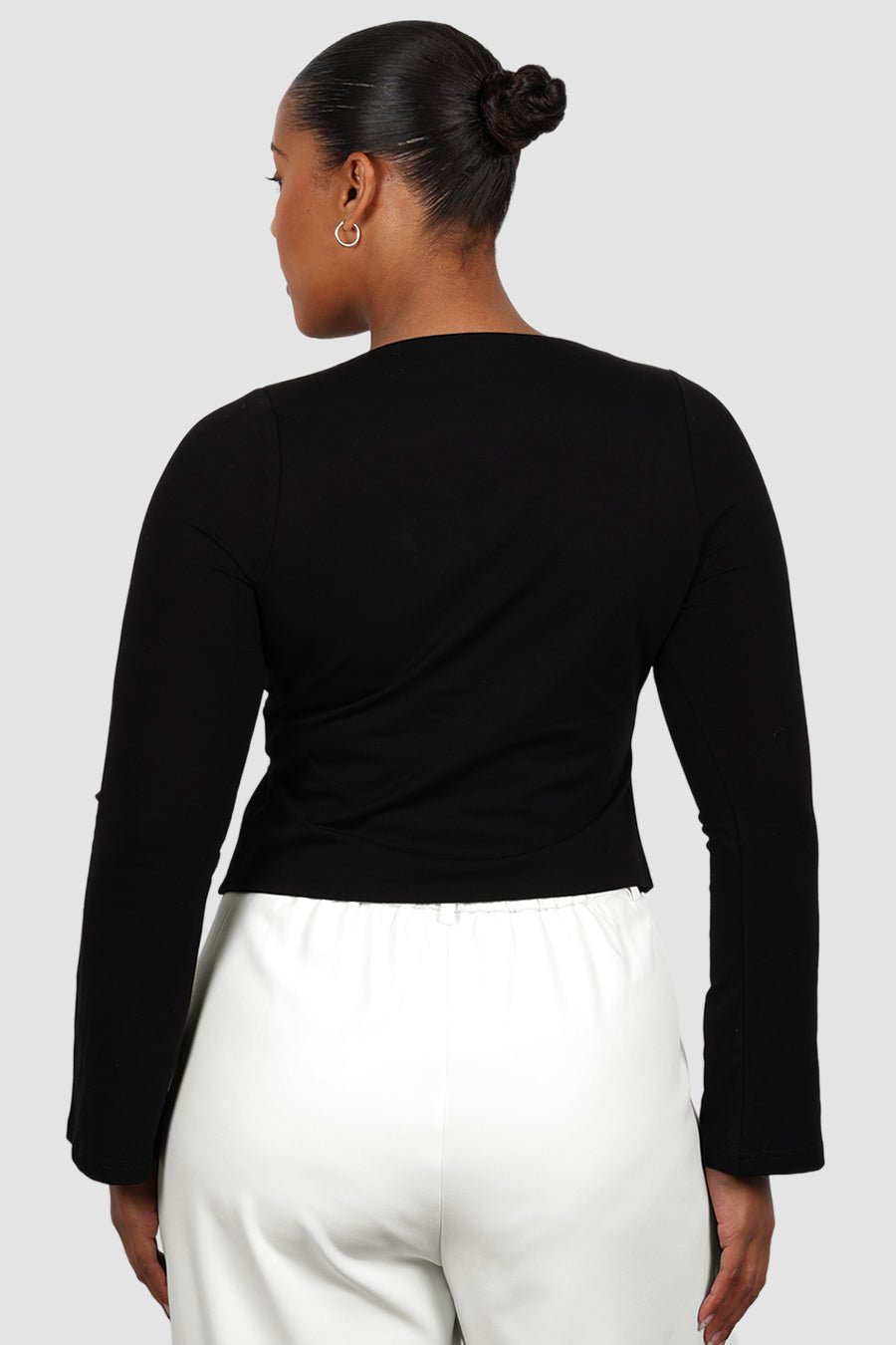 COLT L/S TWIST TOP BLACK - Fayt The Label