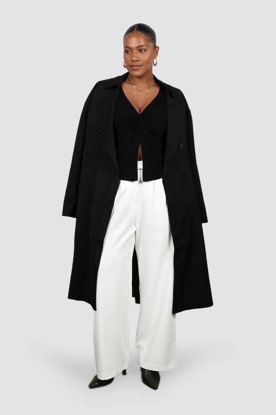 COLT L/S TWIST TOP BLACK - Fayt The Label