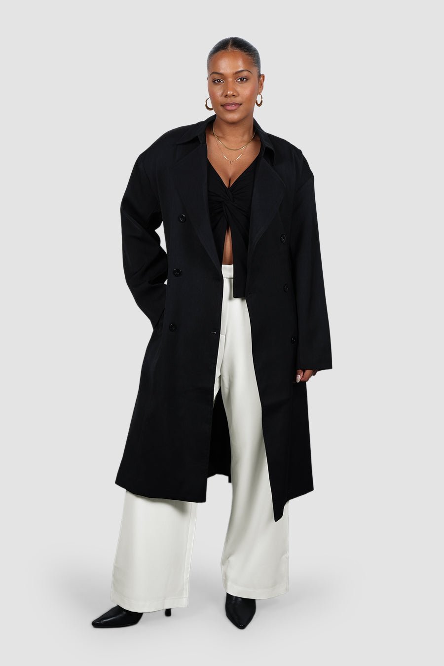 COLT L/S TWIST TOP BLACK - Fayt The Label