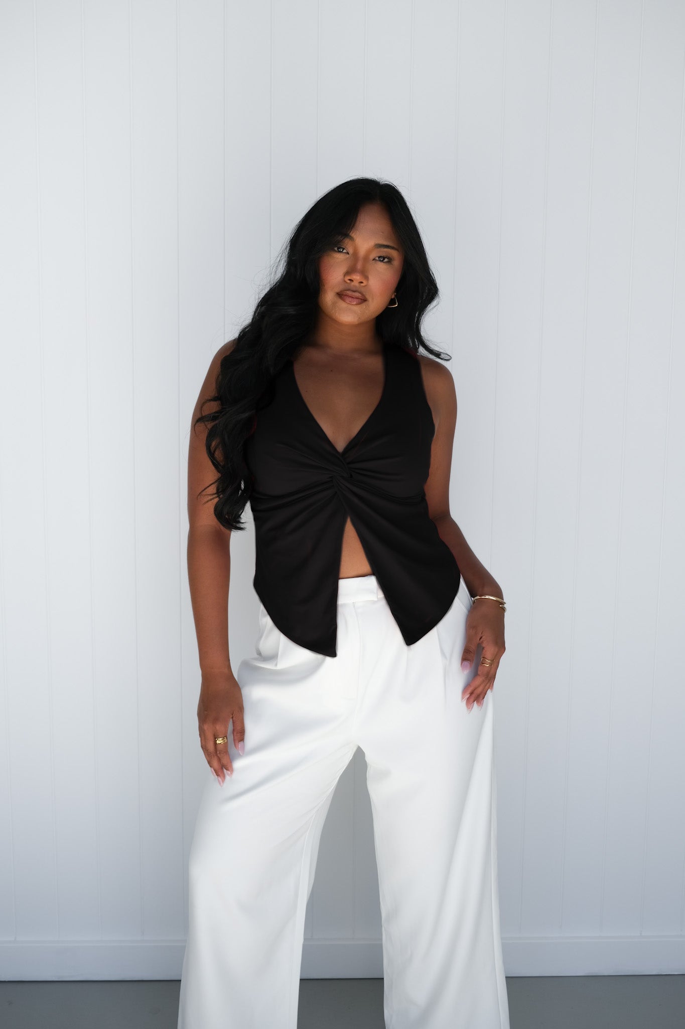 COLT TWIST TOP BLACK - Fayt The Label