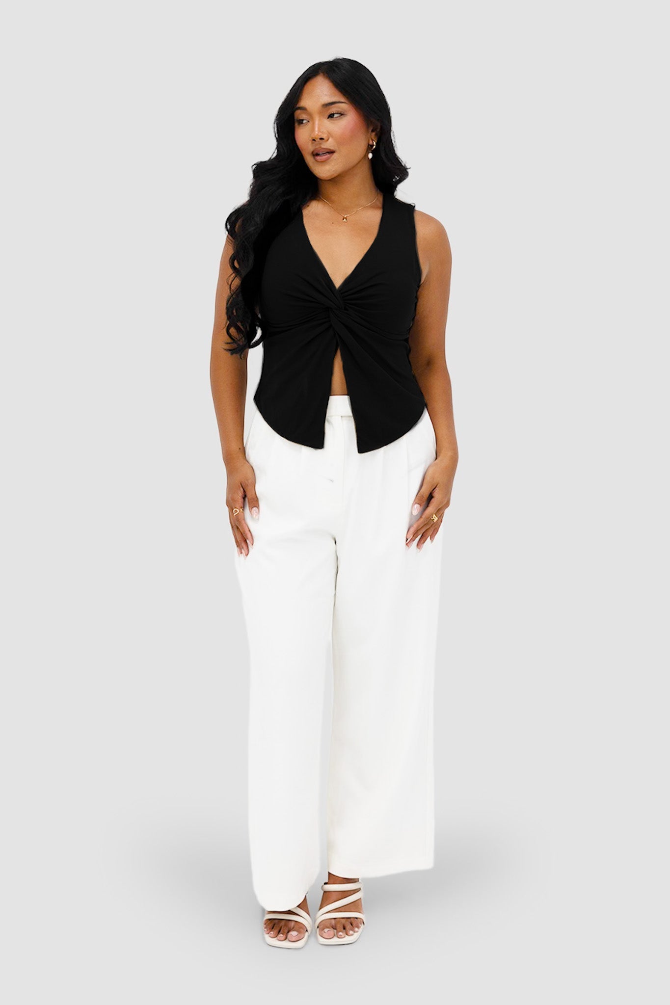 COLT TWIST TOP BLACK - Fayt The Label