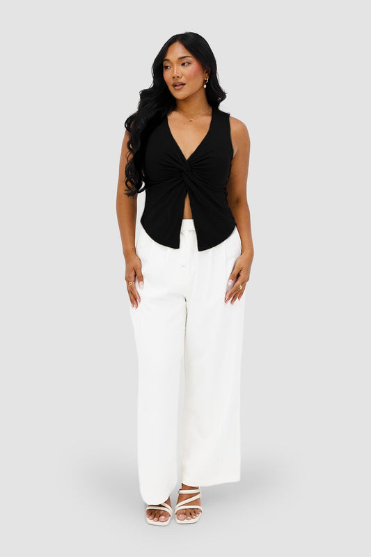 COLT TWIST TOP BLACK - Fayt The Label