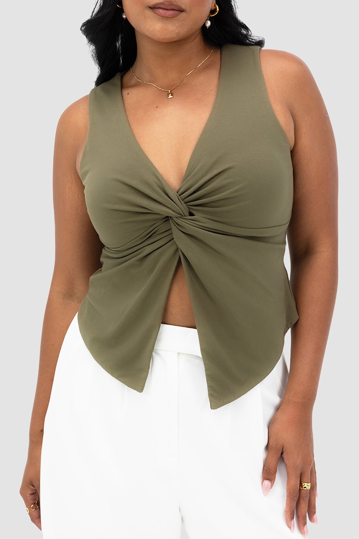 COLT TWIST TOP OLIVE - Fayt The Label