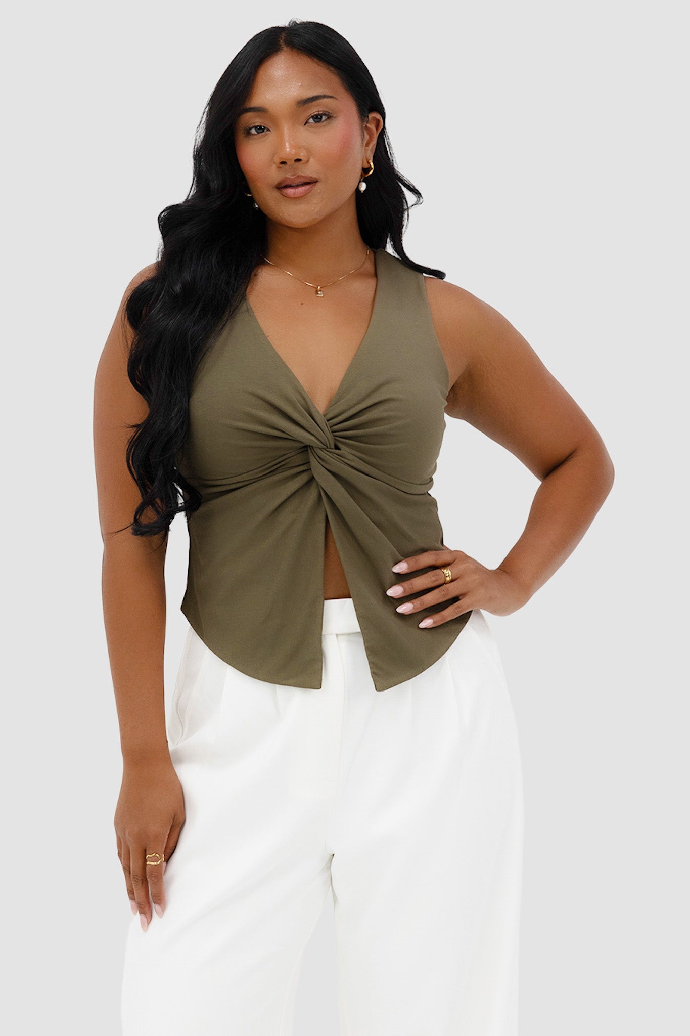 COLT TWIST TOP OLIVE - Fayt The Label