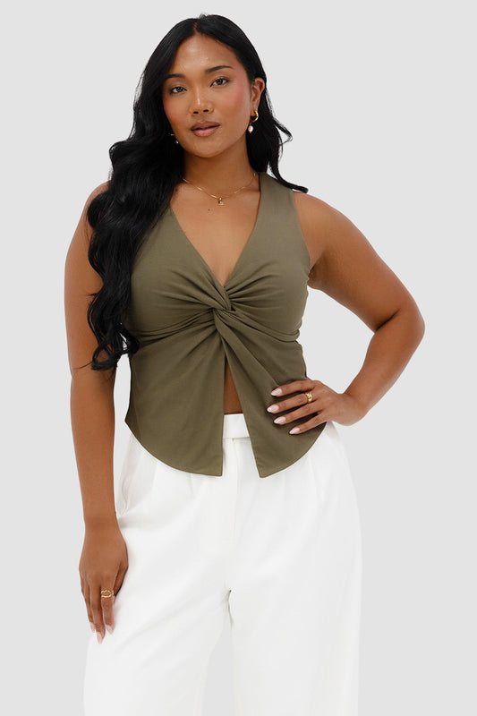COLT TWIST TOP OLIVE - Fayt The Label