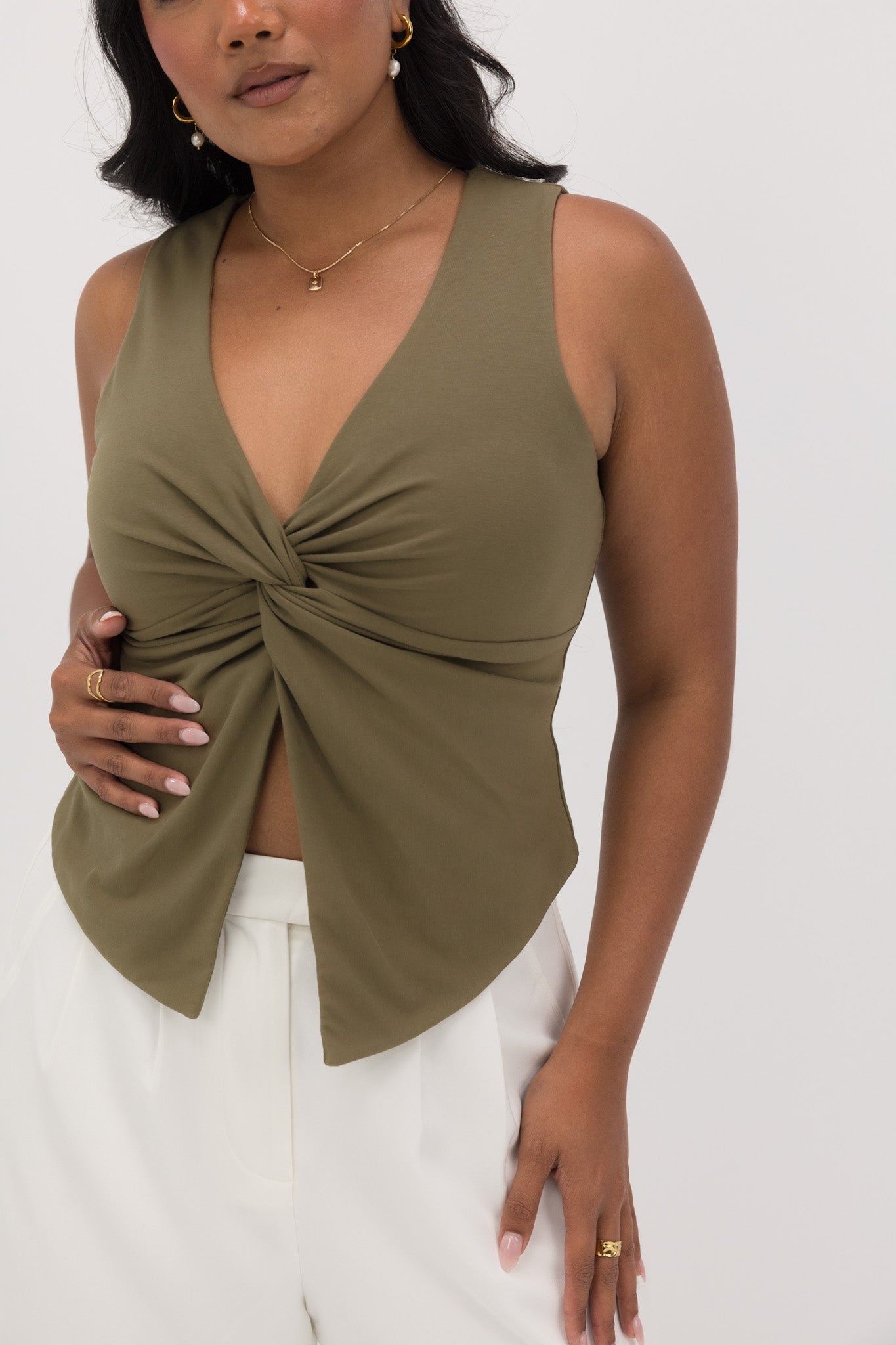 COLT TWIST TOP OLIVE - Fayt The Label