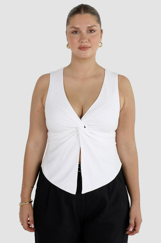 COLT TWIST TOP WHITE - Fayt The Label