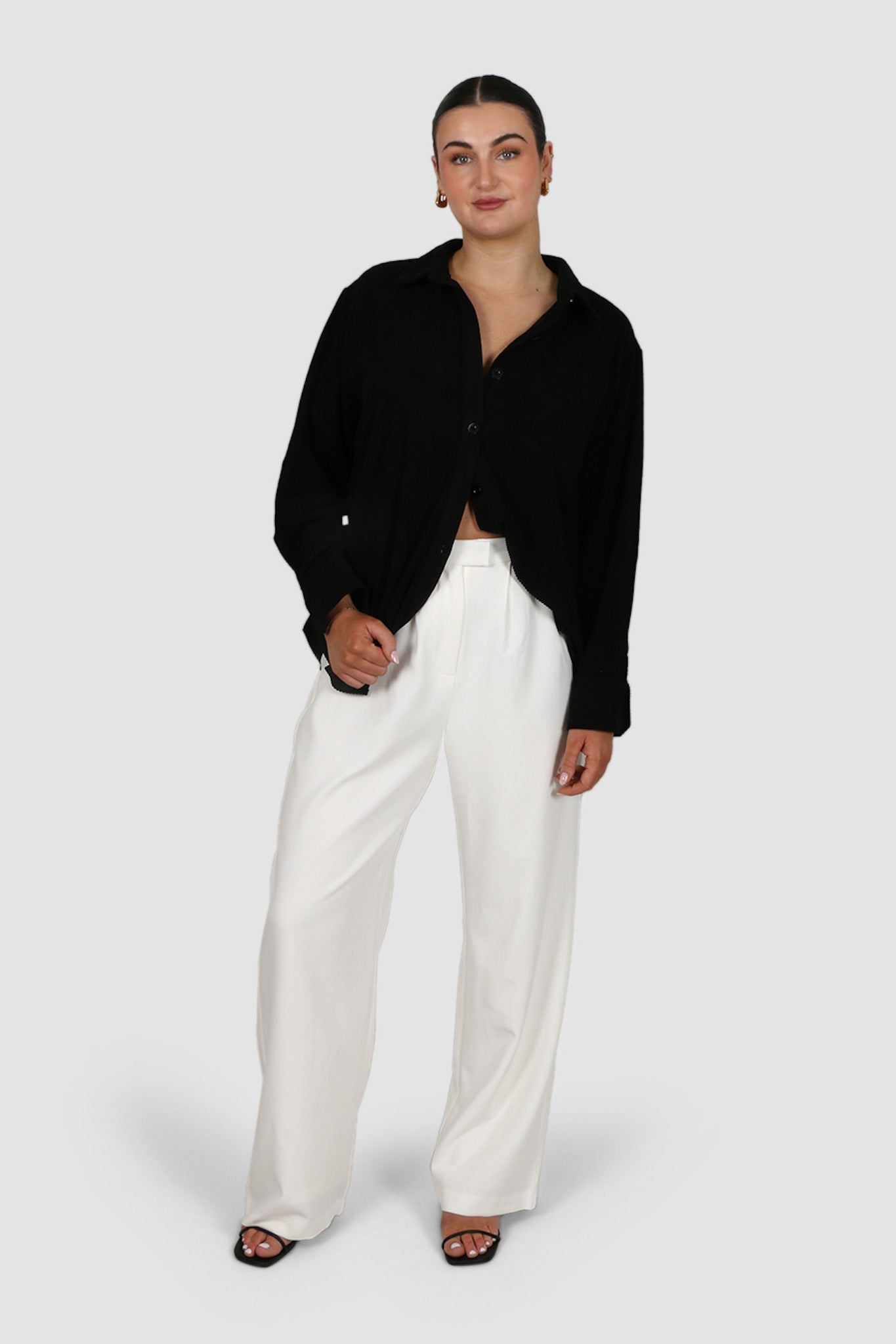 COLTER CORDUROY SHIRT BLACK - Fayt The Label