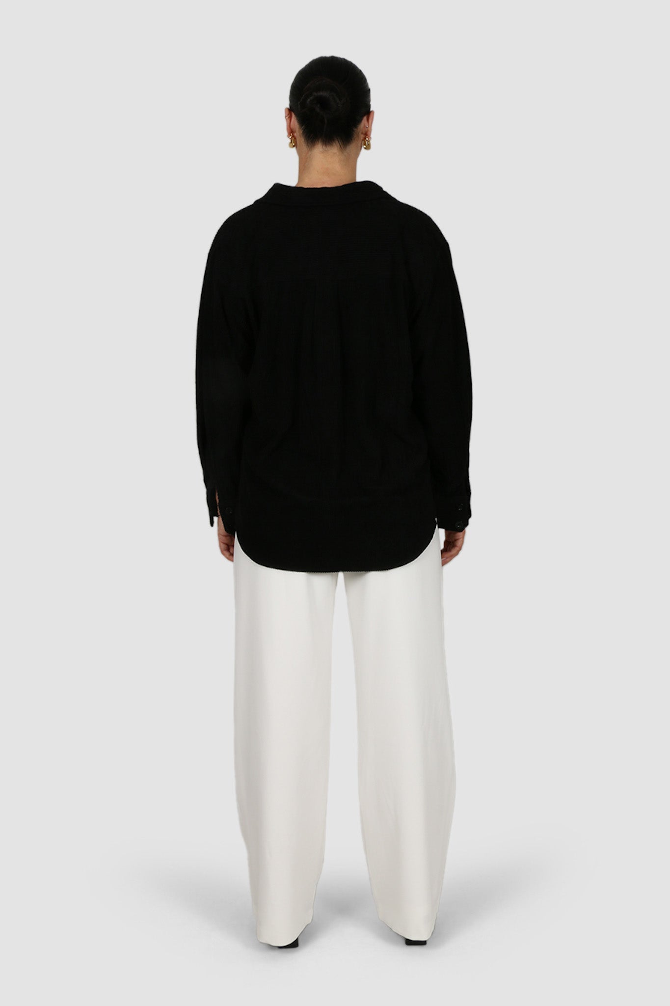 COLTER CORDUROY SHIRT BLACK - Fayt The Label