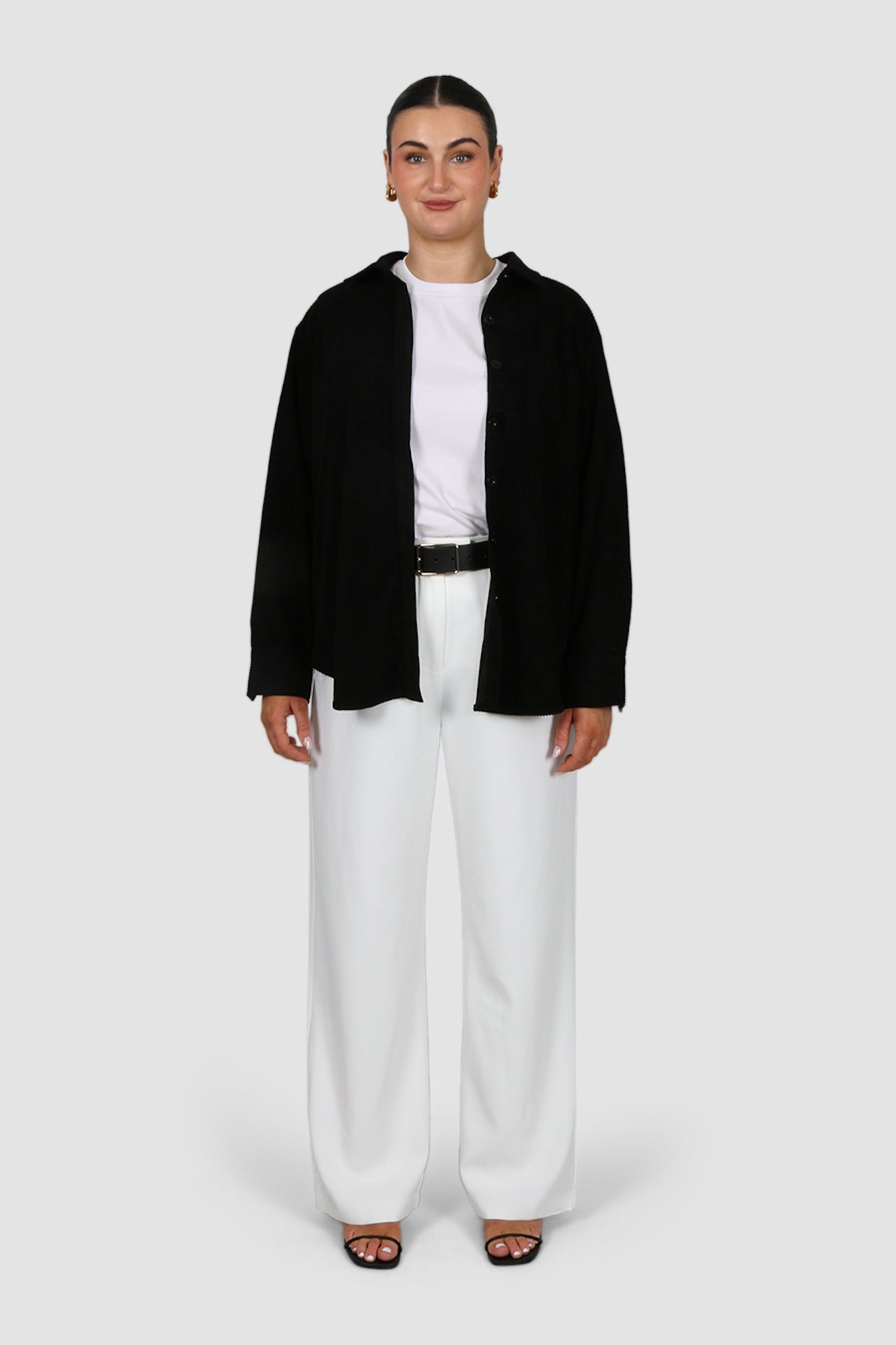 COLTER CORDUROY SHIRT BLACK - Fayt The Label