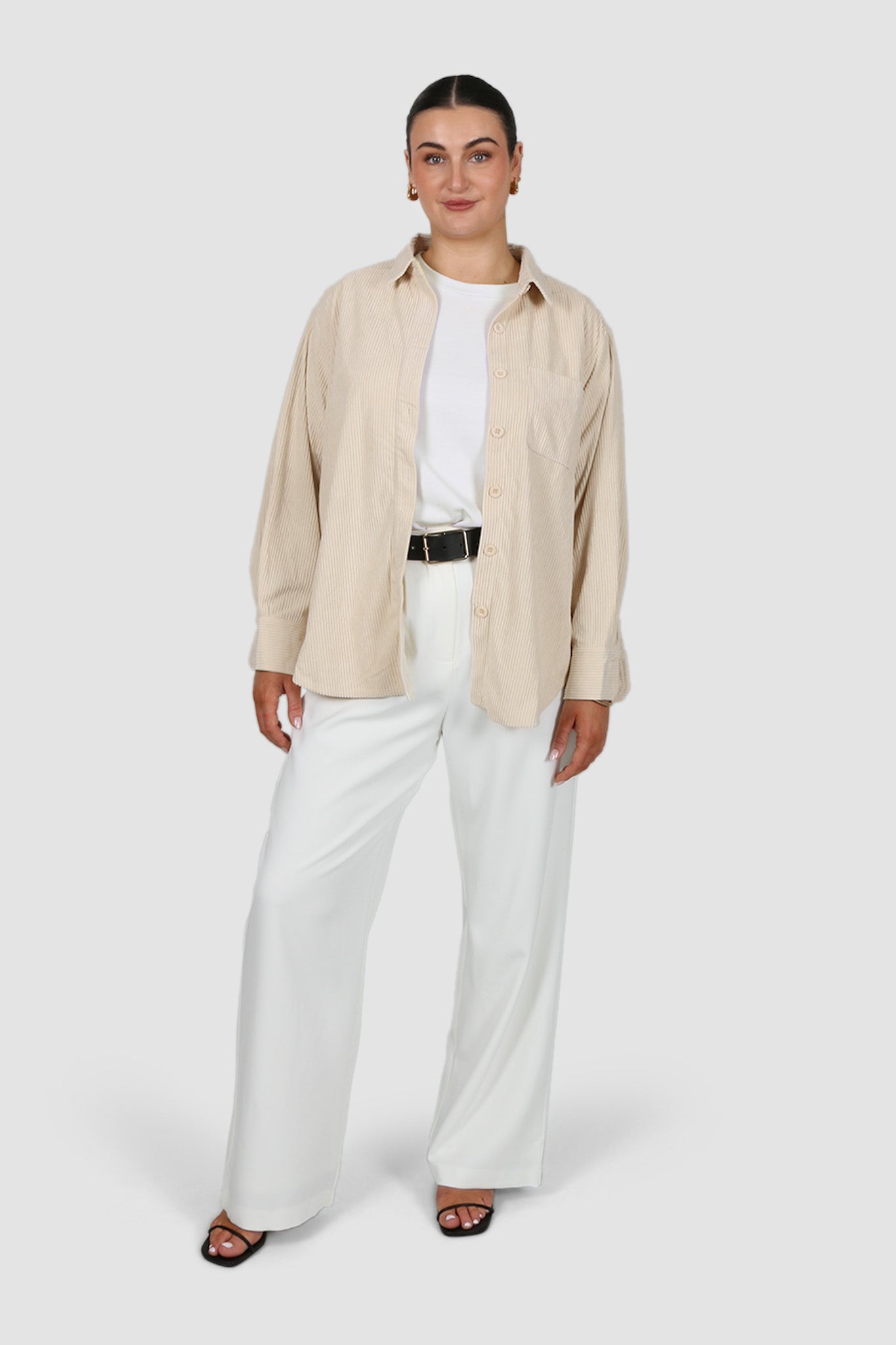 COLTER CORDUROY SHIRT VANILLA - Fayt The Label