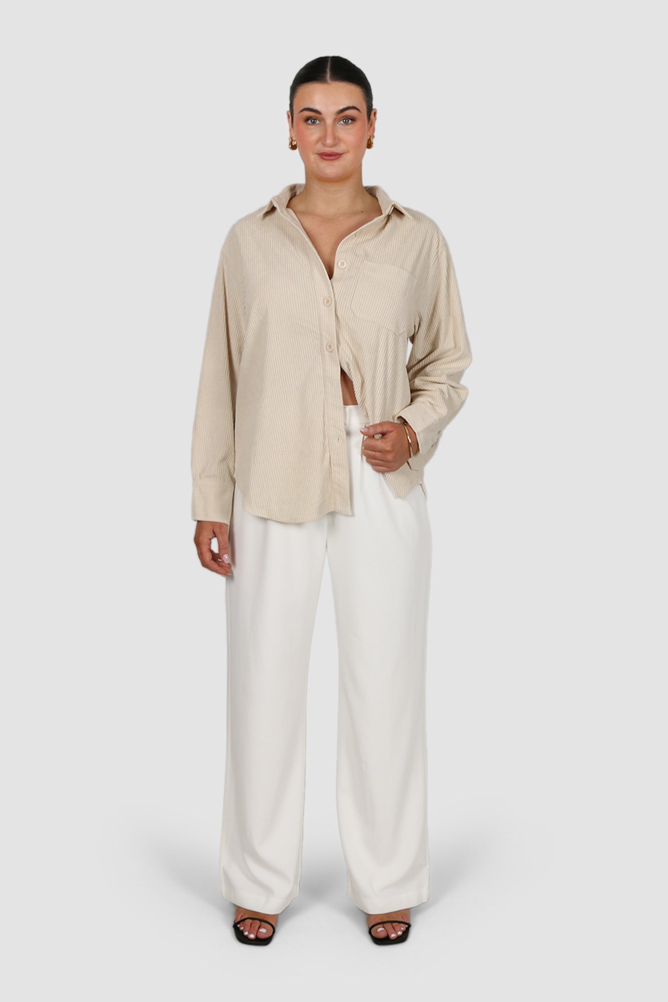 COLTER CORDUROY SHIRT VANILLA - Fayt The Label