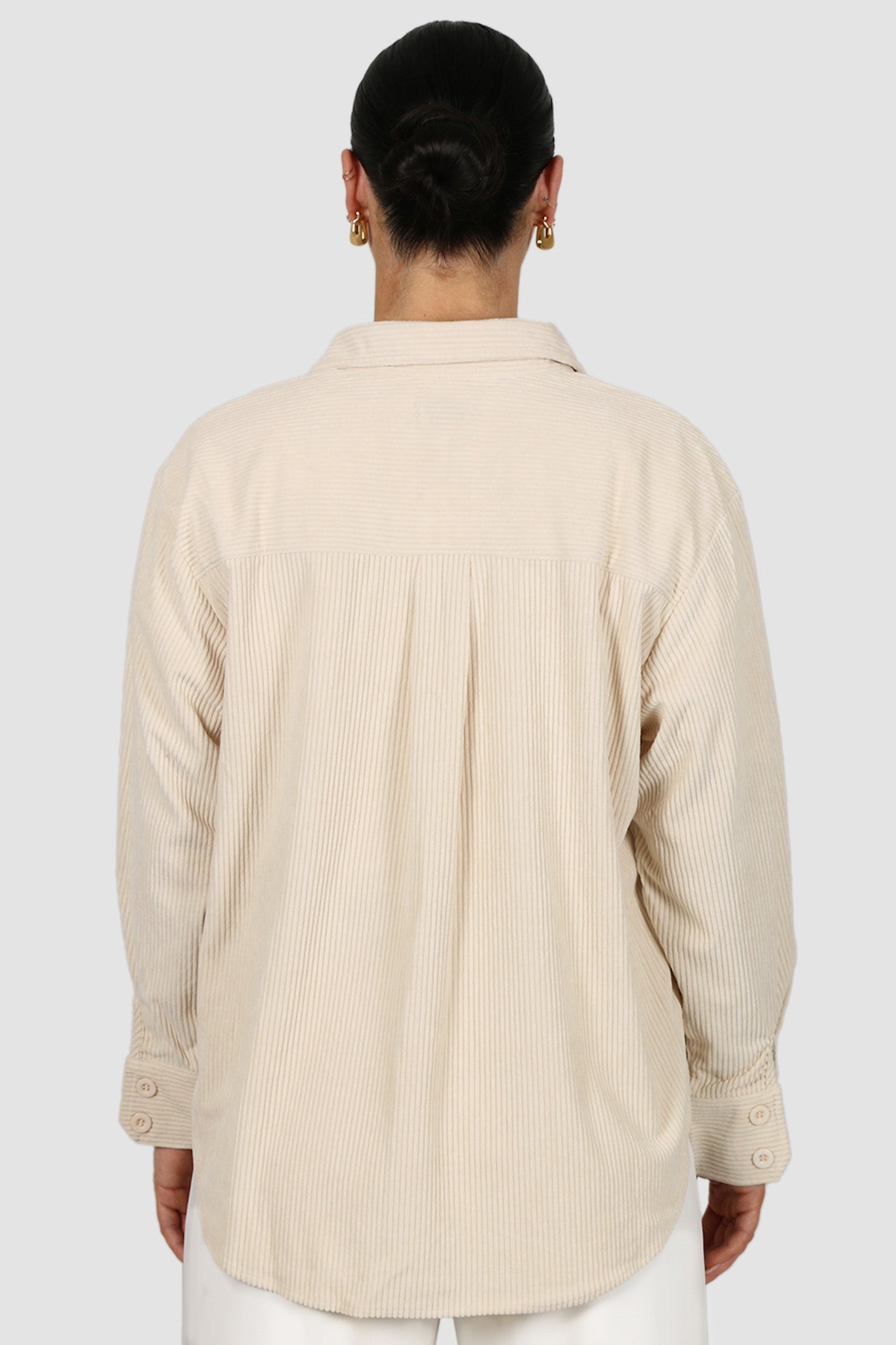 COLTER CORDUROY SHIRT VANILLA - Fayt The Label