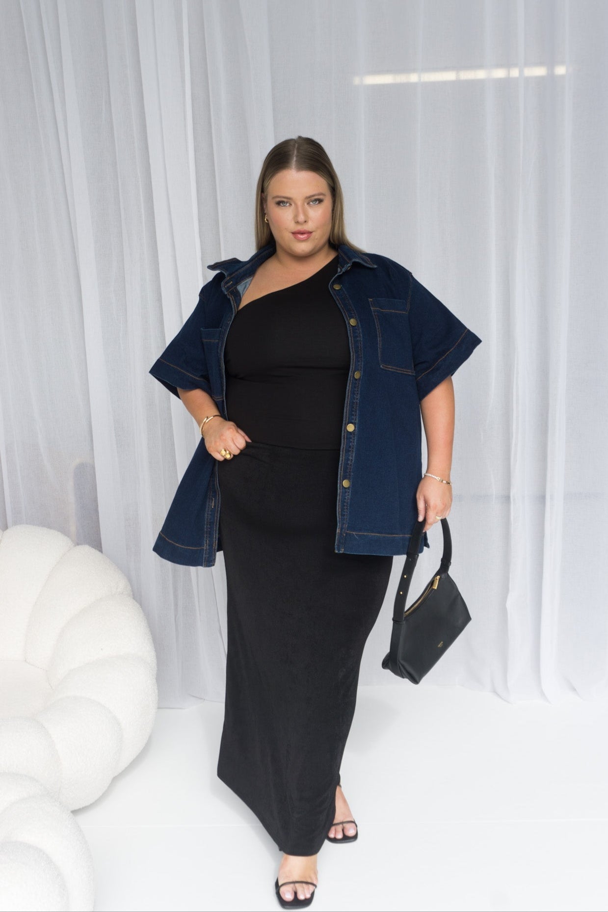 COMO DENIM SHIRT MIDNIGHT BLUE - Fayt The Label