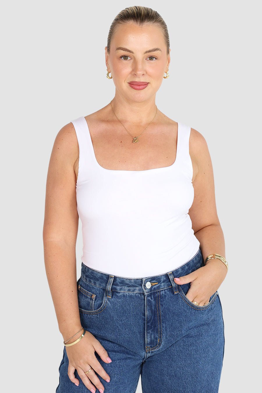 CORE BUTTERY TANK WHITE - Fayt The Label