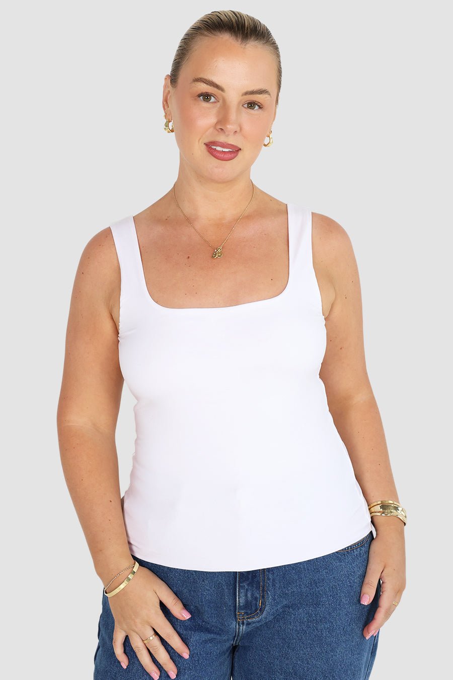 CORE BUTTERY TANK WHITE - Fayt The Label