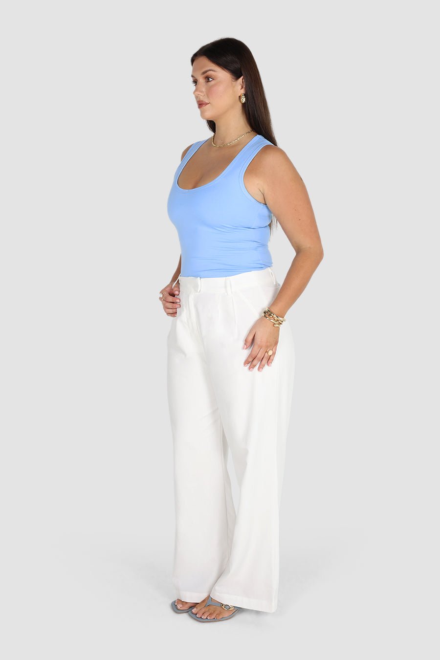 CORE BUTTERY V TANK SKY BLUE - Fayt The Label