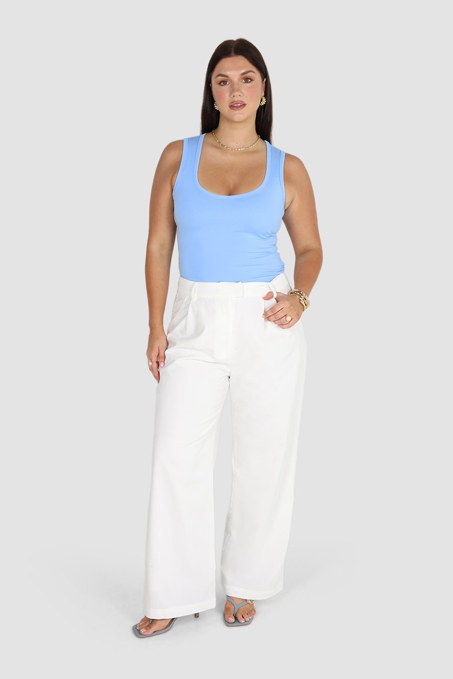 CORE BUTTERY V TANK SKY BLUE - Fayt The Label