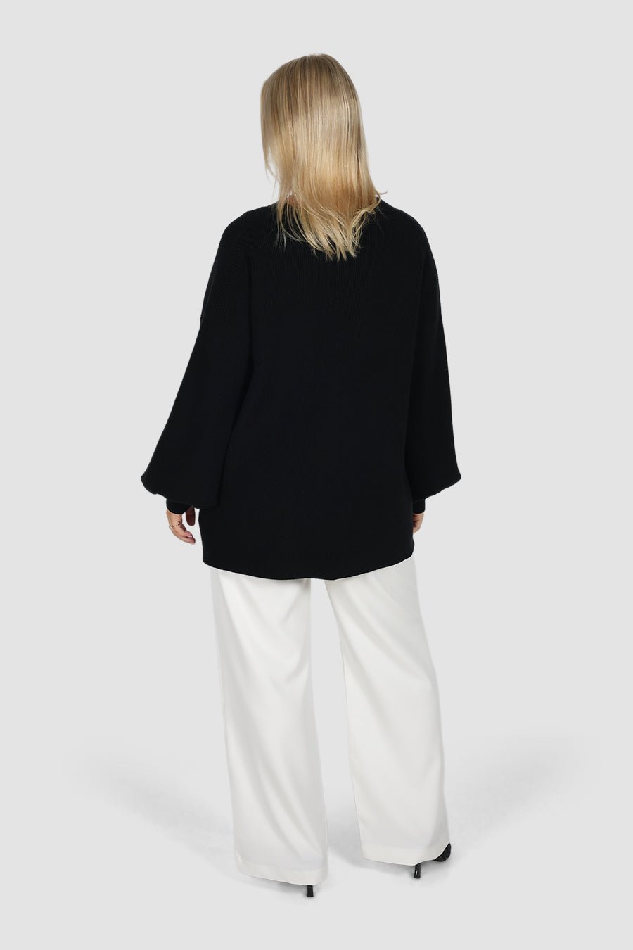 CORLEN OVERSIZED KNIT BLACK - Fayt The Label