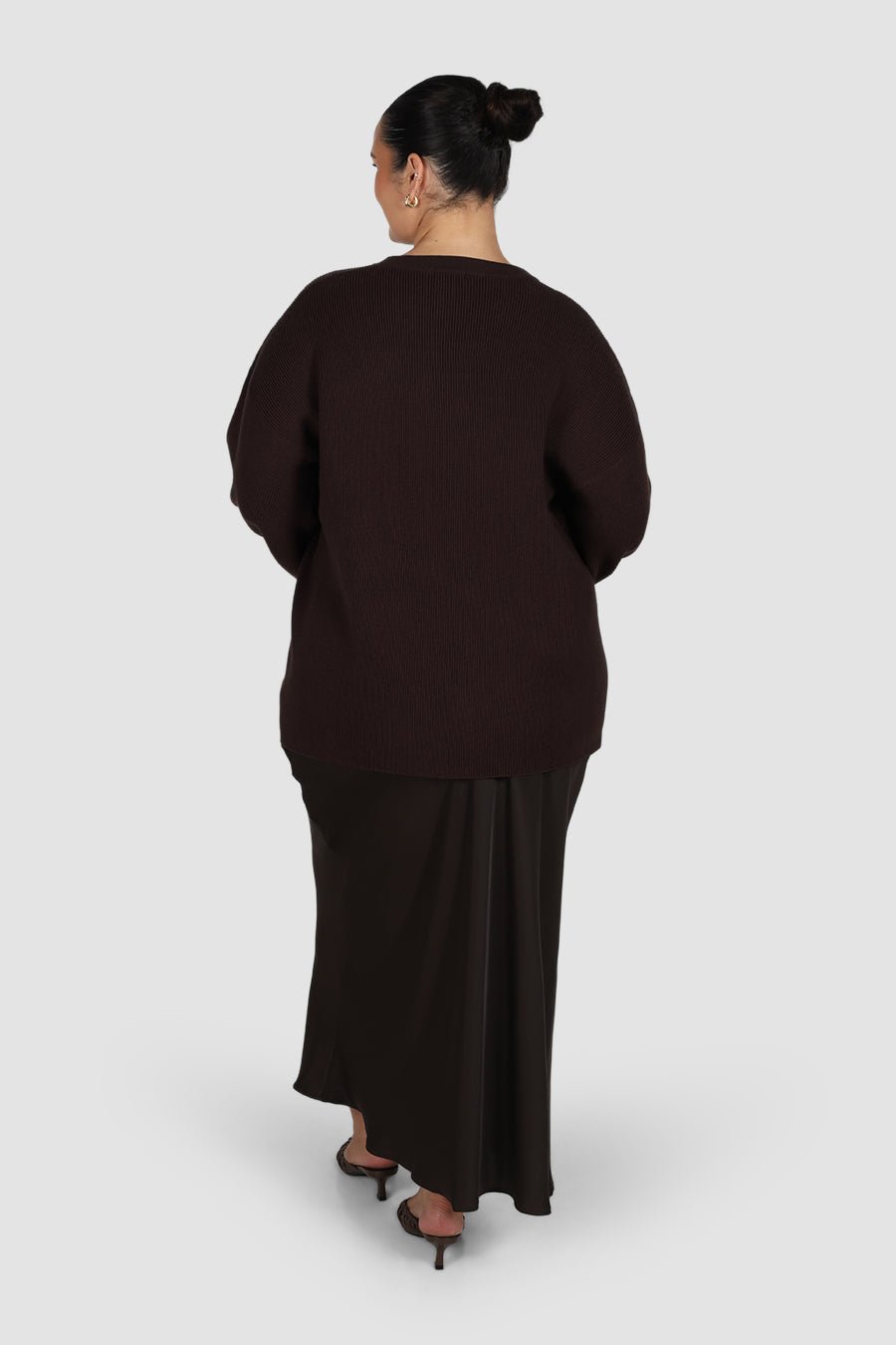 CORLEN OVERSIZED KNIT ESPRESSO - Fayt The Label