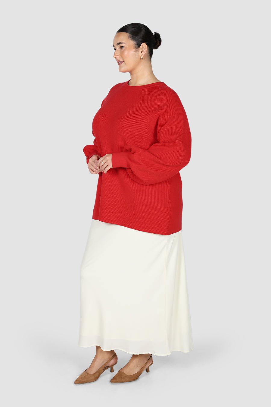 CORLEN OVERSIZED KNIT RED - Fayt The Label