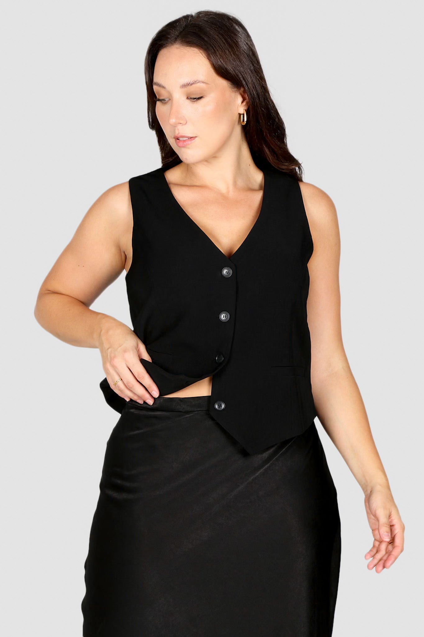 DIEGO VEST BLACK - Fayt The Label