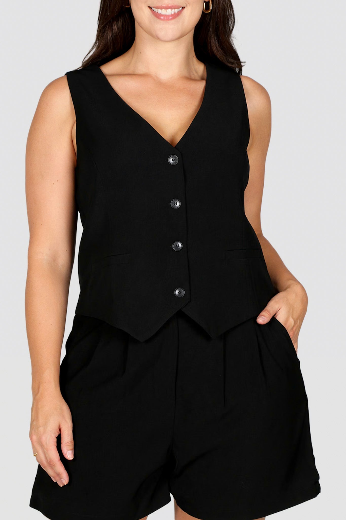 DIEGO VEST BLACK - Fayt The Label