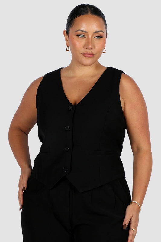 DIEGO VEST BLACK - Fayt The Label
