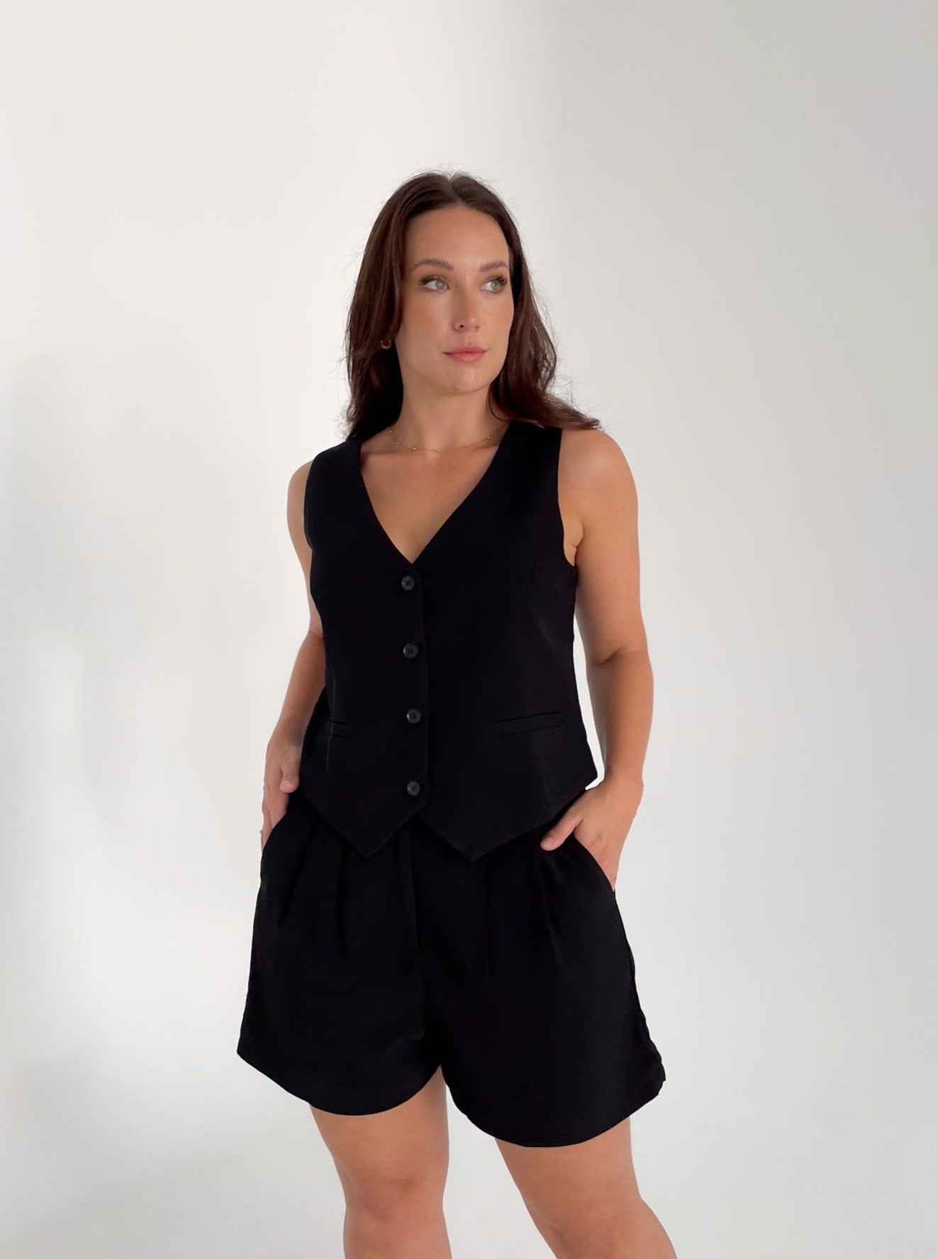 DIEGO VEST BLACK - Fayt The Label