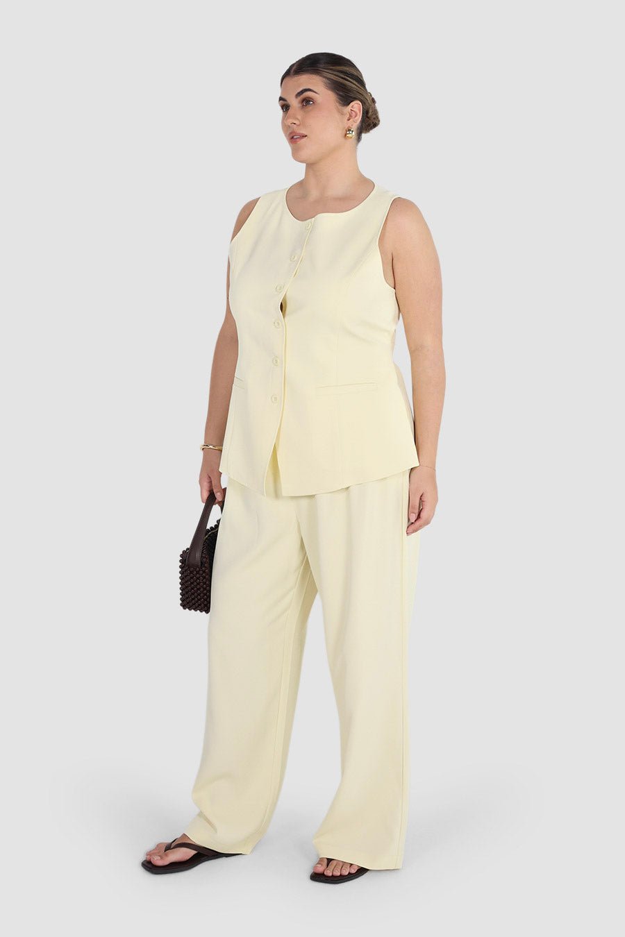 DOWNTOWN PANT BABY YELLOW - Fayt The Label